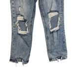 Lovervet by Vervet Distressed Acid Wash Cropped Jeans Womens Size 29 Blue Photo 4
