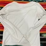 Adidas White Long Sleeve Athletic Top Photo 4