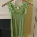 Victoria's Secret Angels Y2K Ribbed Lace Green Tank - Sz Medium Photo 2