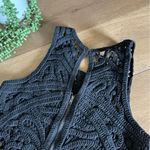 re:named  NWT Alexandria Crocheted Black Dress Photo 11