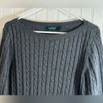 Ralph Lauren  Women Gray Cable Knit Sweater Photo 11