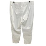 Talbots  White Heritage‎ Cotton Blend Pants 14 Ankle Casual Stretch Lightweight Photo 3