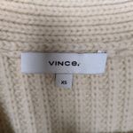 Vince Fitted Ribbed Cardigan in Winter White Wool Yak Long Sleeve Women's XS Photo 3