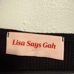 Lisa Says Gah Lucille Black Long Sleeve Wrap Dress Size Medium Photo 2