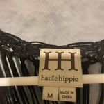 Haute Hippie  Black Macramé suede vest,Top Photo 2