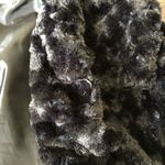 L.A.M.B. Vintage Fever Black Faux Fur Coat Jacket Swing Coat Size L Photo 8