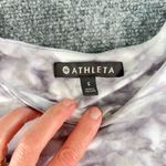 Athleta High Neck Santorini Dress Rip Tide Silver Bells Gray White Size S Photo 2