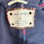 Free People  Hooded distressed long snap button closure jacket Photo 5