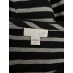 J. Jill Black‎ Grey Striped Long Sleeve TShirt Dress Cotton Women’s M Gray Size M Photo 3