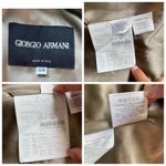 Giorgio Armani Suit Blazer Jacket Taupe Brown Gray Size 4 Borgo 21 SPA formal Photo 5