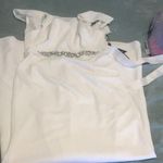 Adrianna Papell Ruffle Sleeve Crepe Gown Ivory Photo 5