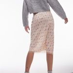 Topshop Pink Ruched Midi Pencil Skirt Cocktail Photo 4