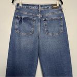 EXPRESS NWT  90’s Mid Rise Ankle Boot Wide Leg Dark Distressed Denim Women’s 0 Photo 4