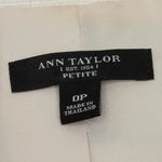 Ann Taylor Womens Petite Striped Blazer Jacket Cream Black Button Front Size 0P Photo 4