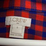J.Crew Shirt Dress Red Blue Pockets Flannel Plaid Casual Comfy Trendy Neutral Photo 5