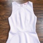 Ted Baker • Mitton Peplum Skater Dress lavender purple scuba lilac pastel Photo 3