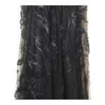 Teri Jon By Rickie Freeman Black Metallic Tiered Sleeveless Gown Size 14 NWT Photo 10