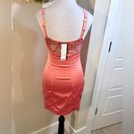 Urban Outfitters Piper Satin Corset Style Hook & Eye Mini Dress NWT Sz S 🧡 Photo 4