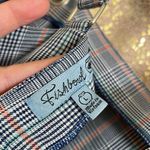 Fish Bowl  navy/coral plaid mini dress, size L, NWT Photo 6