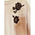 Apt. 9  Y2K Sweater Womens Small Pink Floral Embroidered Pullover Sequin Detail Photo 1