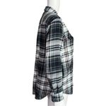 Madewell Shirt Womens Small Flannel Sunday Shirt Midnight Green Shacket Casual Photo 1