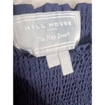 Hill House  The Athena Nap Dress Size Small Navy Crepe Smocked Mini Puff Sleeve Photo 3