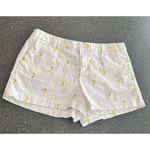 Merona White Lemon Pattern Chino Casual Bottoms shorts size 10 Photo 4