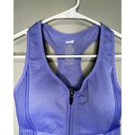 Avia Royal Blue Tank Sport Top Racerback Size Large Zip Up Front Photo 0