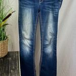 Rock Revival  Blue Denim Tansy Mid Rise curvy Boot Cut Embellished Jeans 27 Photo 0