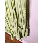 BIBHU MOHAPATRA Green Flowy Empire Maxi Shift Style Sleeveless Dress Size 2 Photo 6