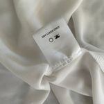 Lush Clothing Sheer Oversized Blouse size Medium LUSH White Clean Girl Corpcore Office Chic Photo 6