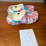 Crocs  Classic Tie Dye Clog Slip On‎ Shoe Water Rubber Graphic Multicolor Pastel Photo 5