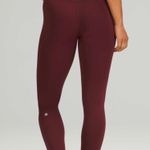 Lululemon athletica Base Pace High Rise Tight 25” Red Merlot -Size 18 Photo 1