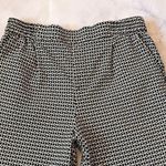 Anthropologie #91 Black Larkin Jacquard Trouser in Black Motif Photo 4
