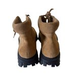 Naturalizer  Women Tan Suede Lug Moto Biker Lace-up Ankle Boots Booties 7 LKNW Photo 4