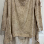 KARLIE Tie Dye High‎ Low Open Back Pullover Top Comfy Casual Medium Tan Photo 0