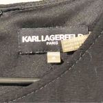 Karl Lagerfeld  Size 6 Black Short Sleeve Mini Sheath Dress Business Work Photo 2