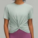Lululemon Crescent T-Shirt Womens Light Pistachio PTP 16” Laying flat Gym Casual Photo 0