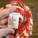 American Eagle Halter Wide leg Floral Jumpsuit Coral Orange Red Resort Smocked Photo 8