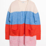 & Other Stories & Other Stories Mohair & Wool Oversized Color Block Cardigan Sz S Photo 0