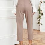 SheIn Tie Front Cropped Tailored Pants Photo 1