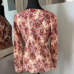 Garnet Hill Garnett Hill 100% Merino Wool Floral Sweater Size Small.  Photo 1