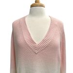 Anthropologie Ombre Dip-Dyed V-Neck Long Sleeve Pullover Sweater size Medium Photo 1