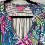 Lilly Pulitzer Lucee Dress Pigment Purple Party All The Tide X-Small Blue Multi Photo 3