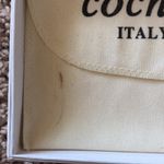 COCHNI Italy Silver Braided Leather Coin Pouch Small Zip Pouch Wristlet Dust Bag Photo 14