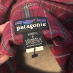 Patagonia  Red and Gray Plaid Button Down 100% Cotton Shirt Photo 8