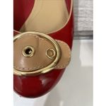 Franco Sarto Oswego red liquid patent Leather And Beige 9W Photo 11
