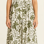 1. State  Sea Spray Floral Tropical Halter Maxi Dress Size XS 100% Cotton NWT Photo 0