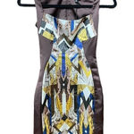 Just Cavalli Brown Python Snake Print Bodycon Sheath Dress Size 36 / US 0 Photo 0