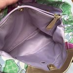 Coach Bag F16177 Ashley Floral Canvas Gold Accented Shoulder Bag Satchel Photo 6